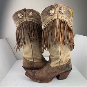 Tony Lama Western Cowboy Boots Vg3F Size 7B
